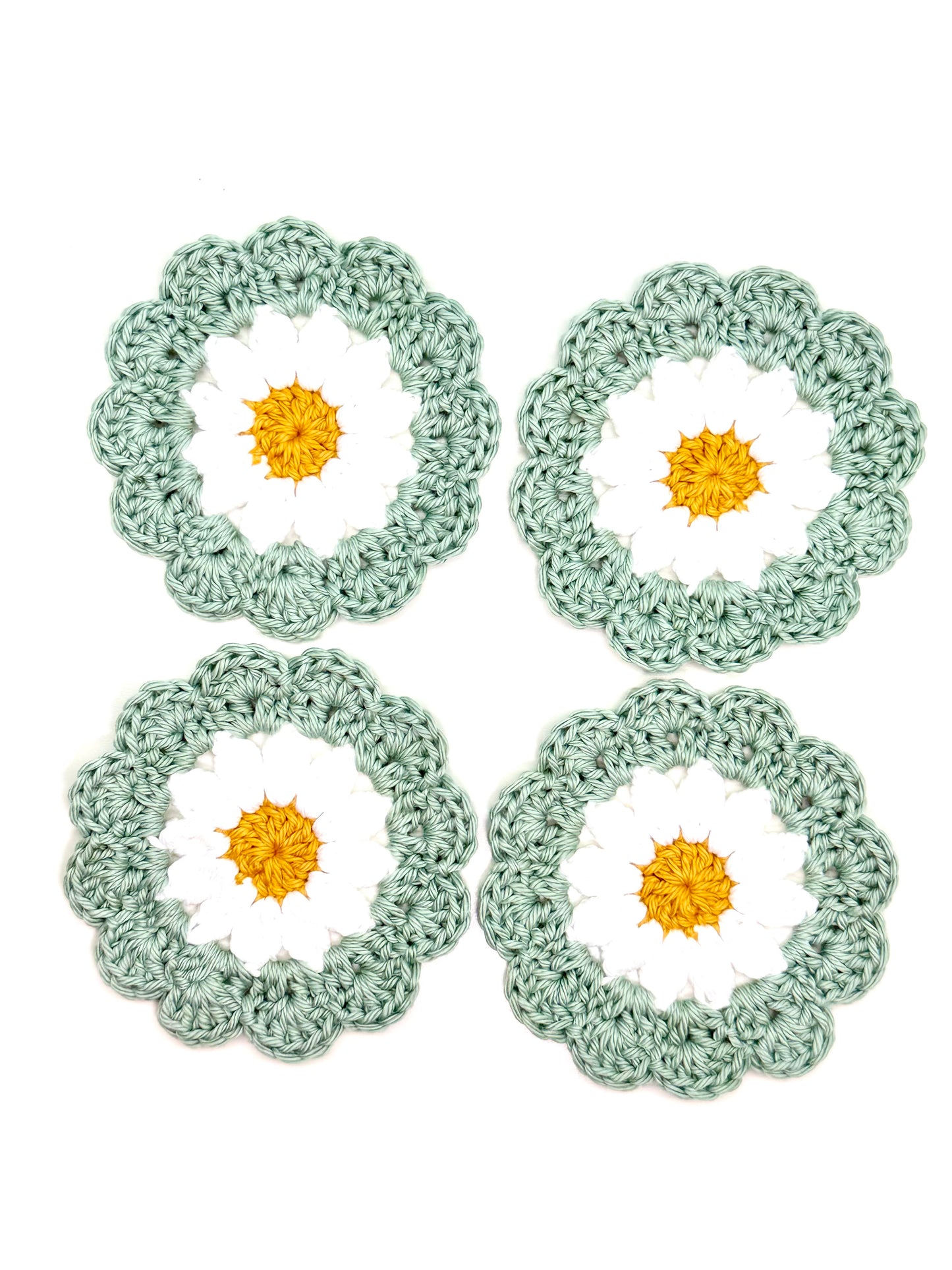 Serene Spa Daisy Coaster Set