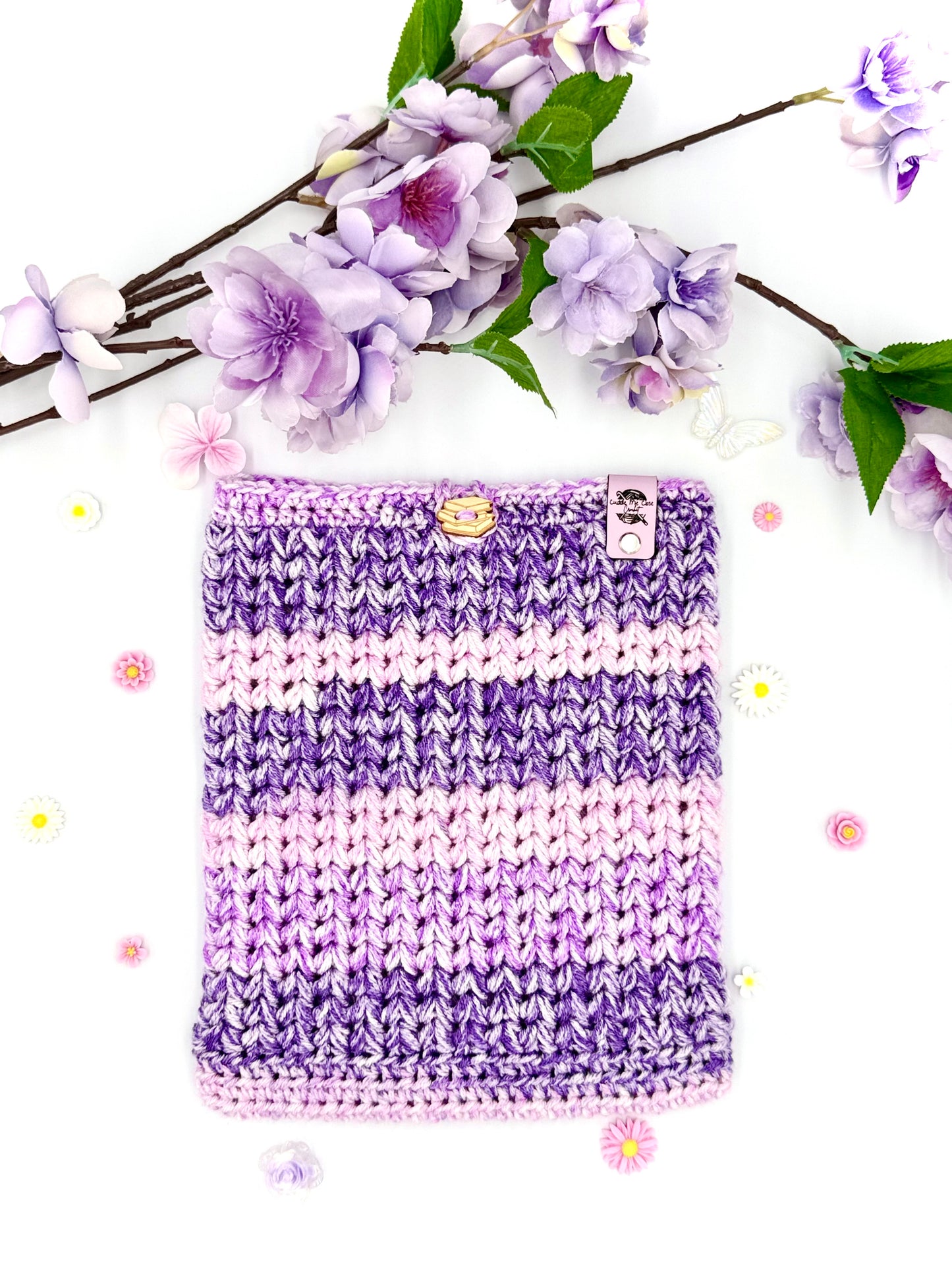 Violet Stripe Large Booksleeve