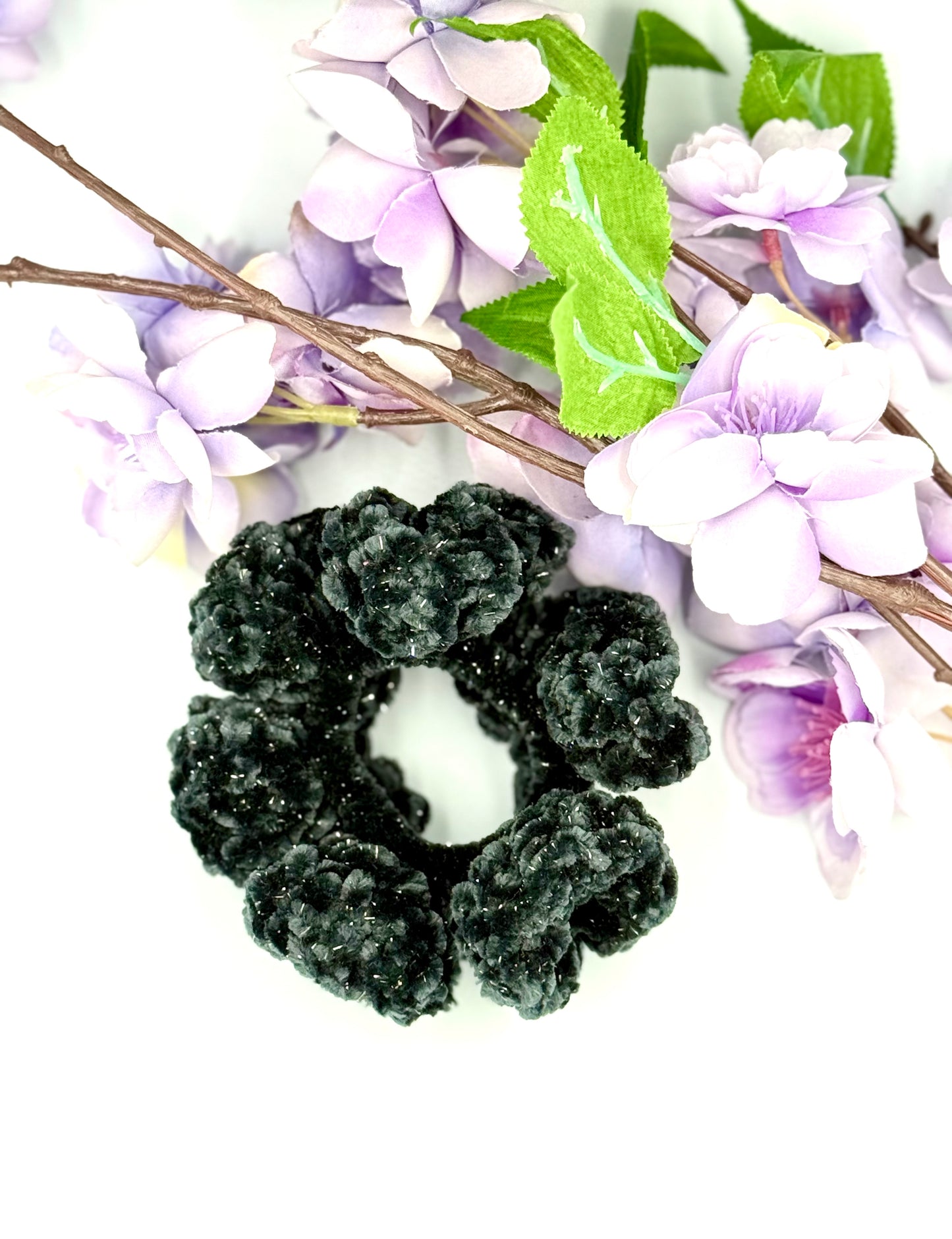 Licorice Sparkle Scrunchie