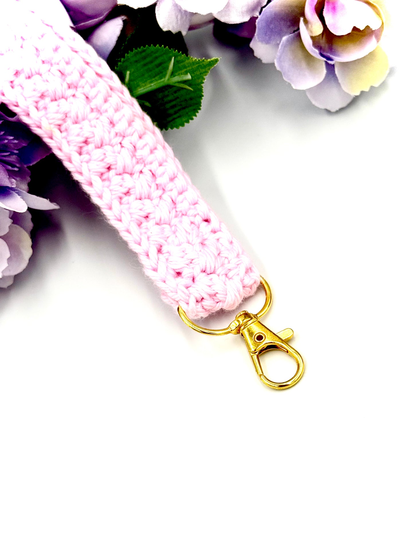 Pink Keychain Wristlet