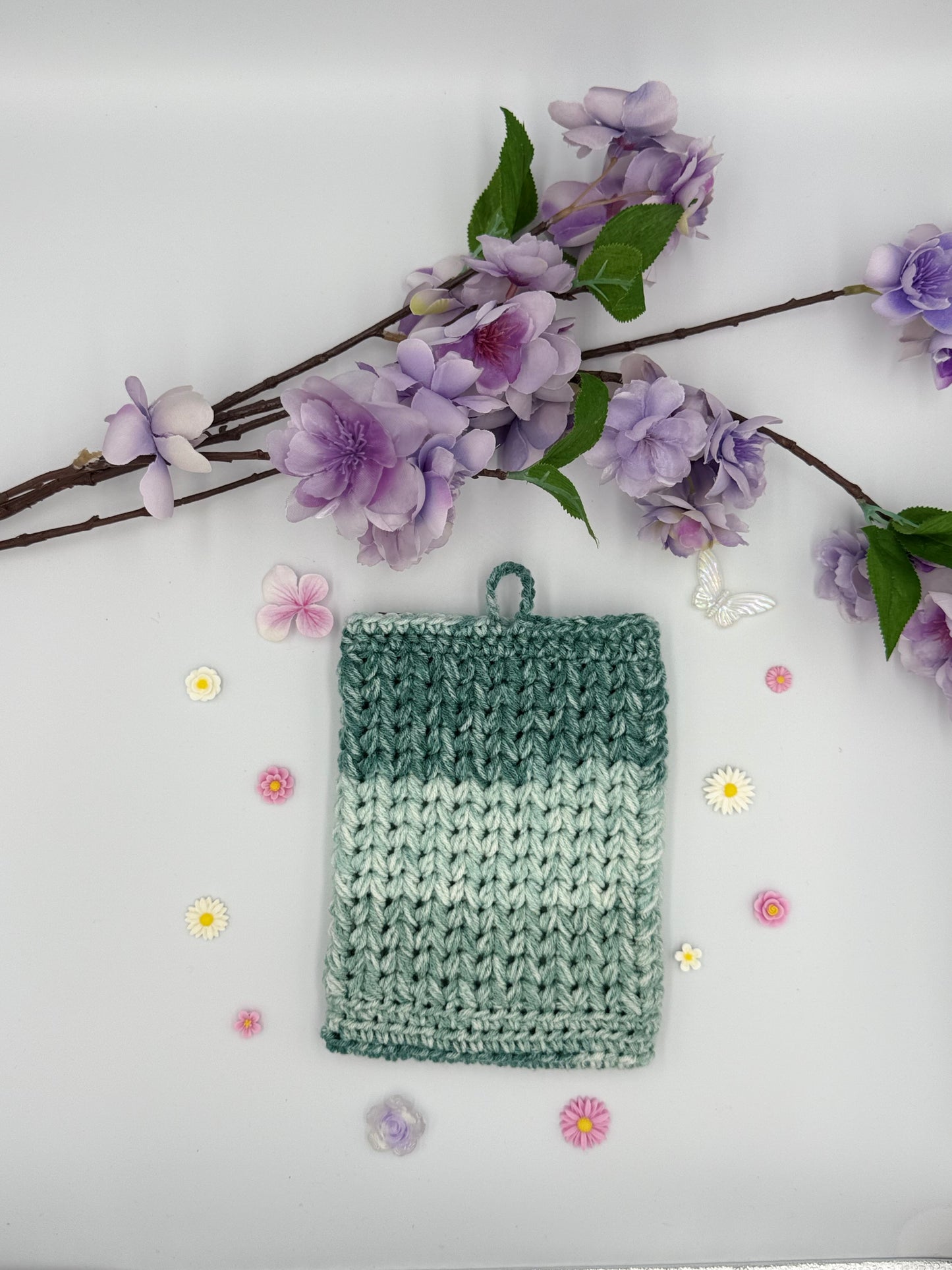 Teal Stripe Small Book Sleeve