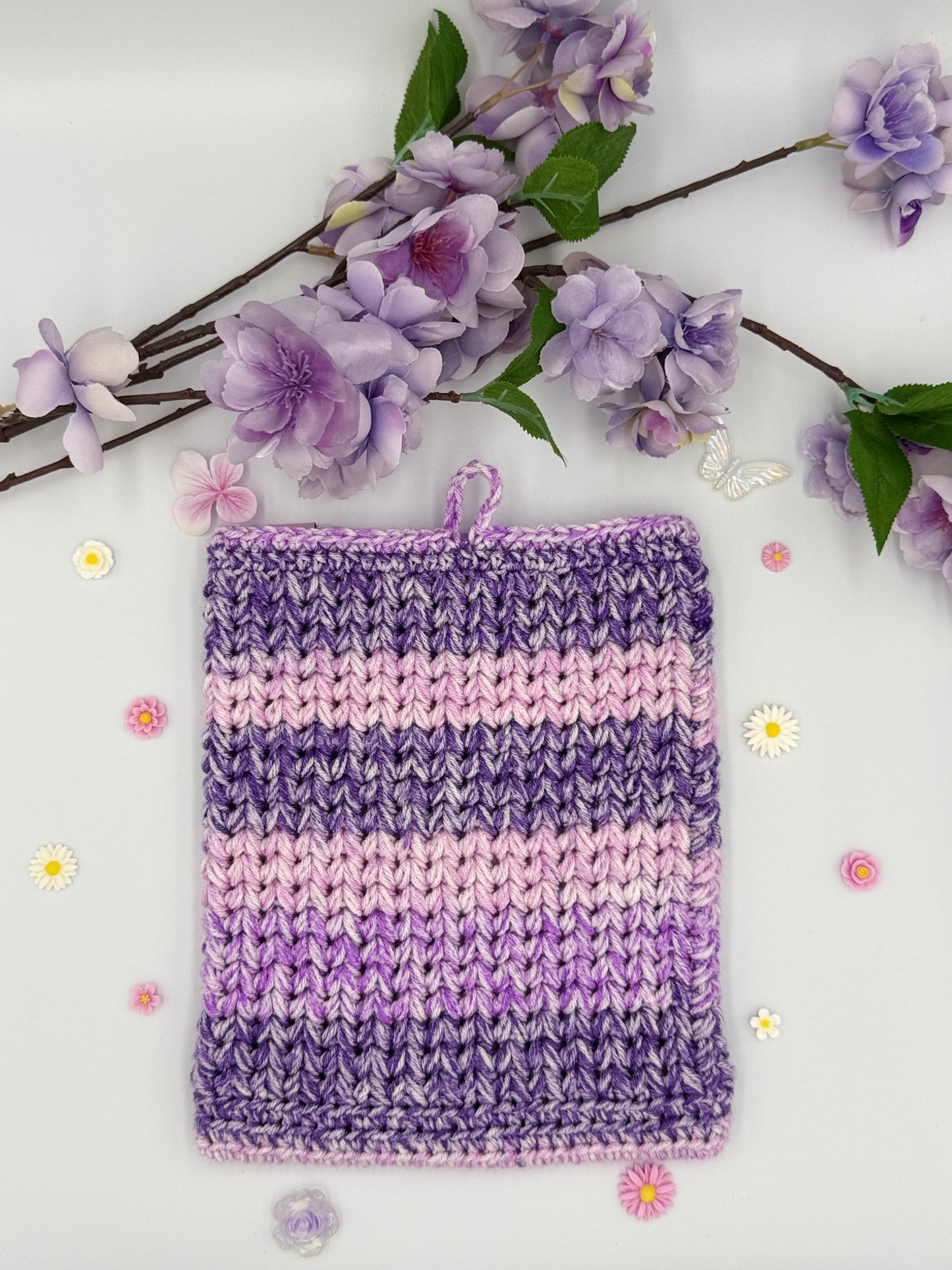 Violet Stripe Large Booksleeve