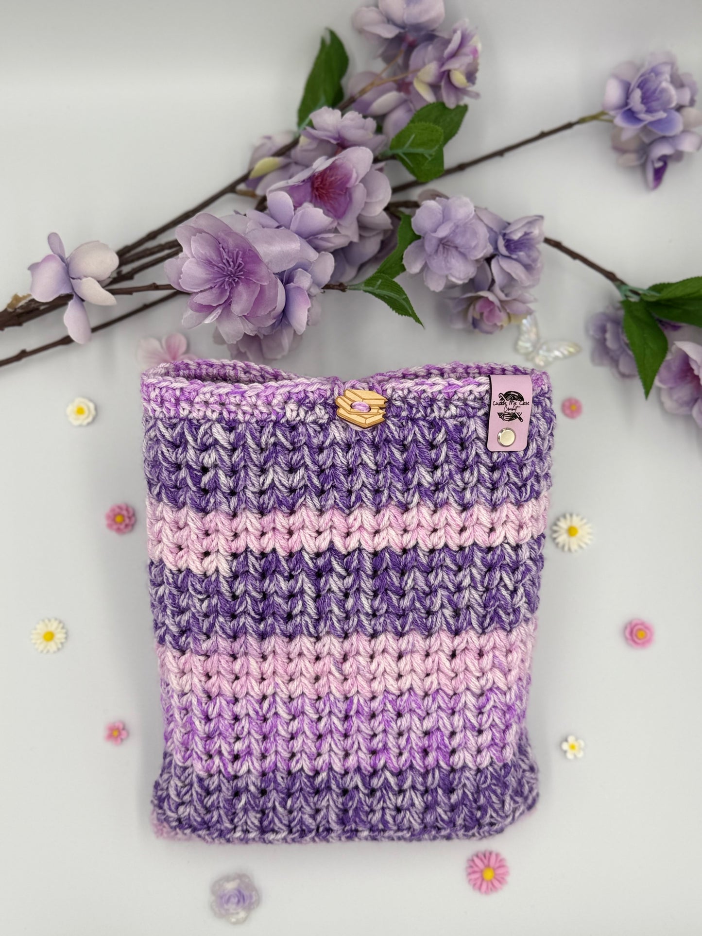 Violet Stripe Large Booksleeve