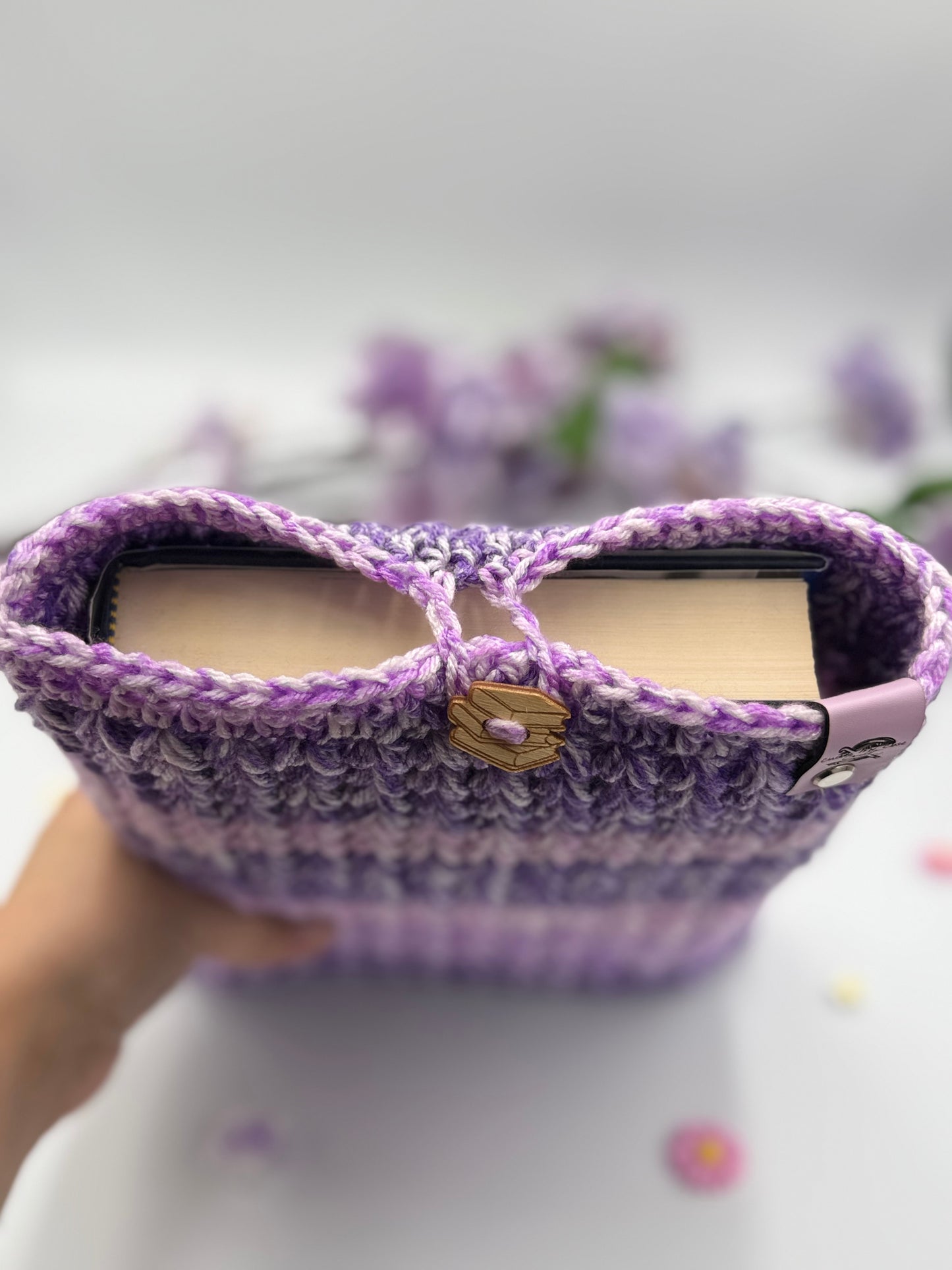 Violet Stripe Large Booksleeve