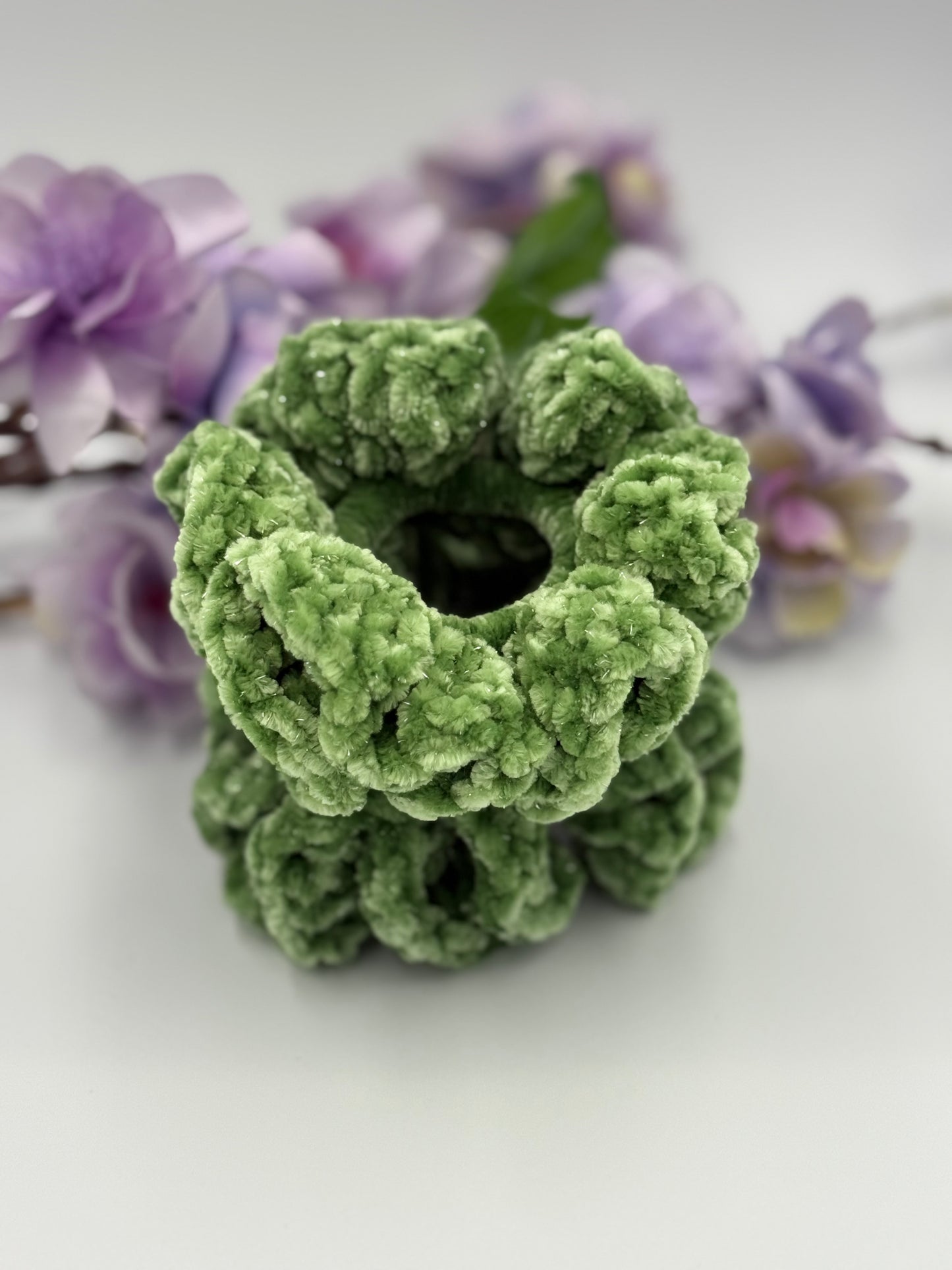 Watercress Sparkle Scrunchie