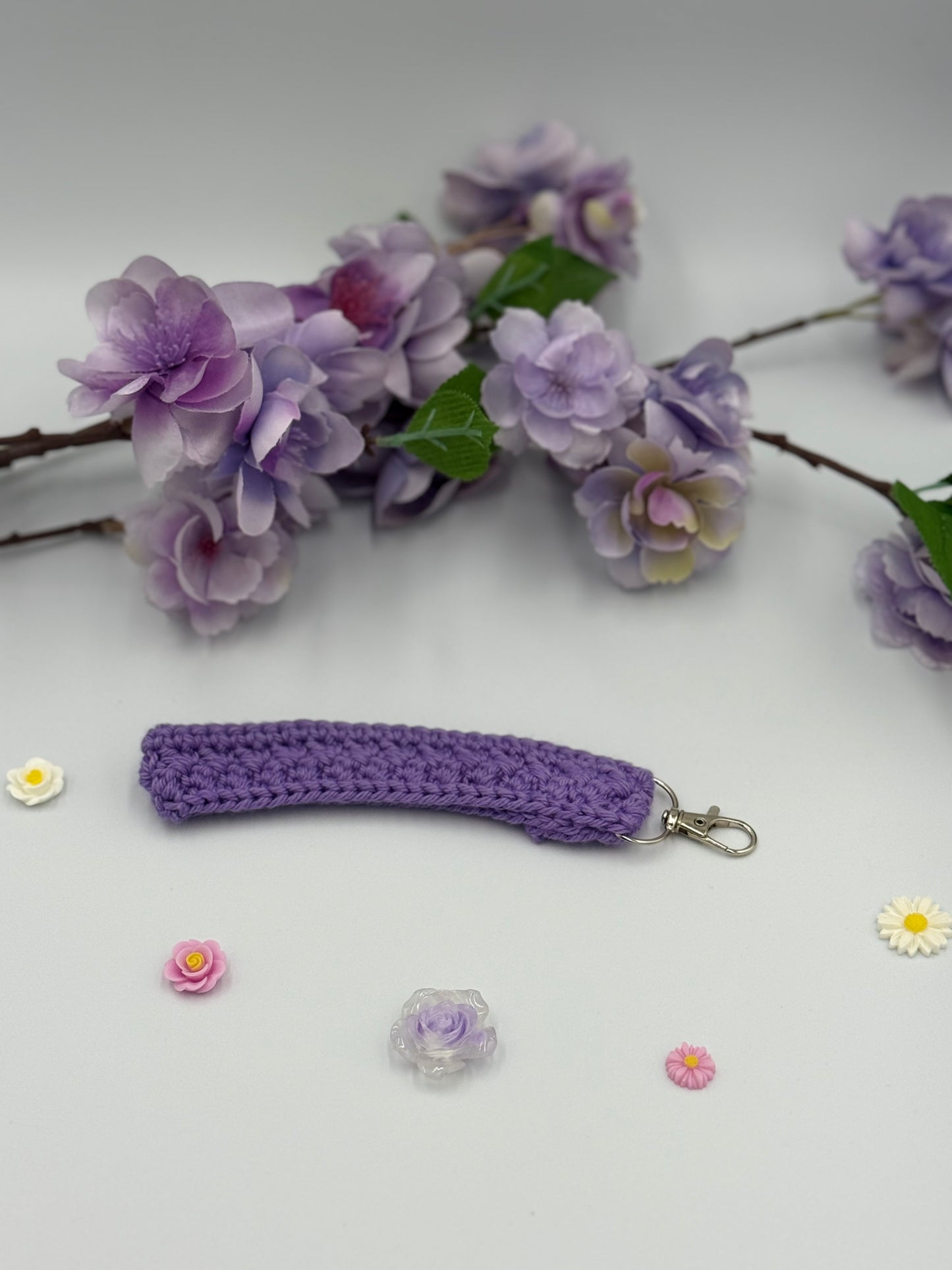 Amethyst Keychain Wristlet