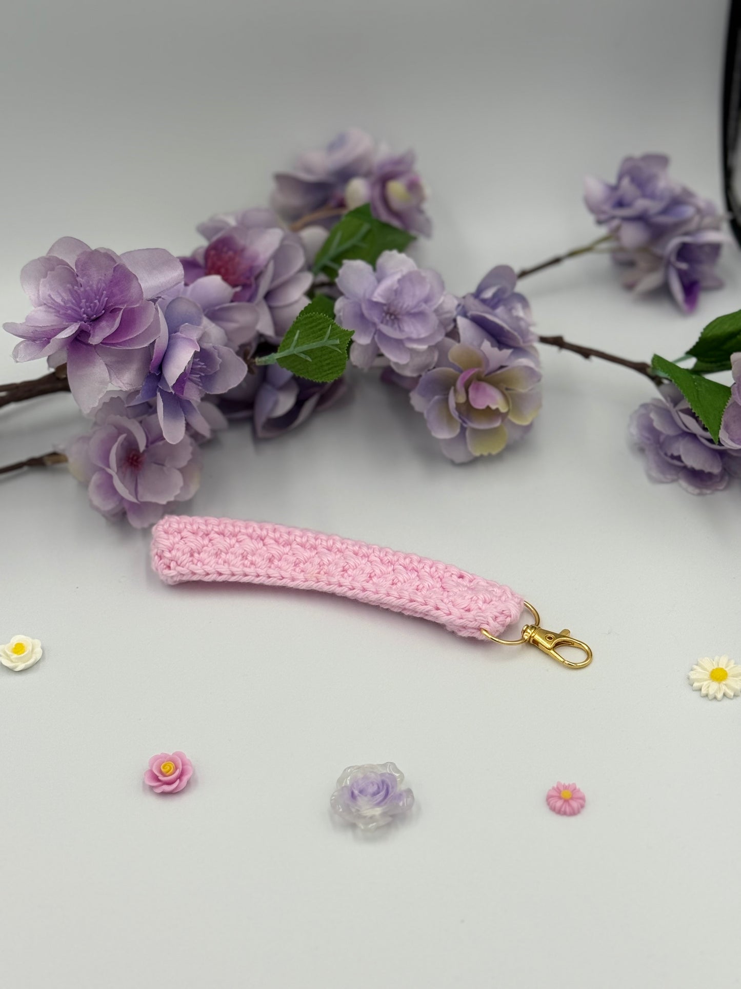 Pink Keychain Wristlet
