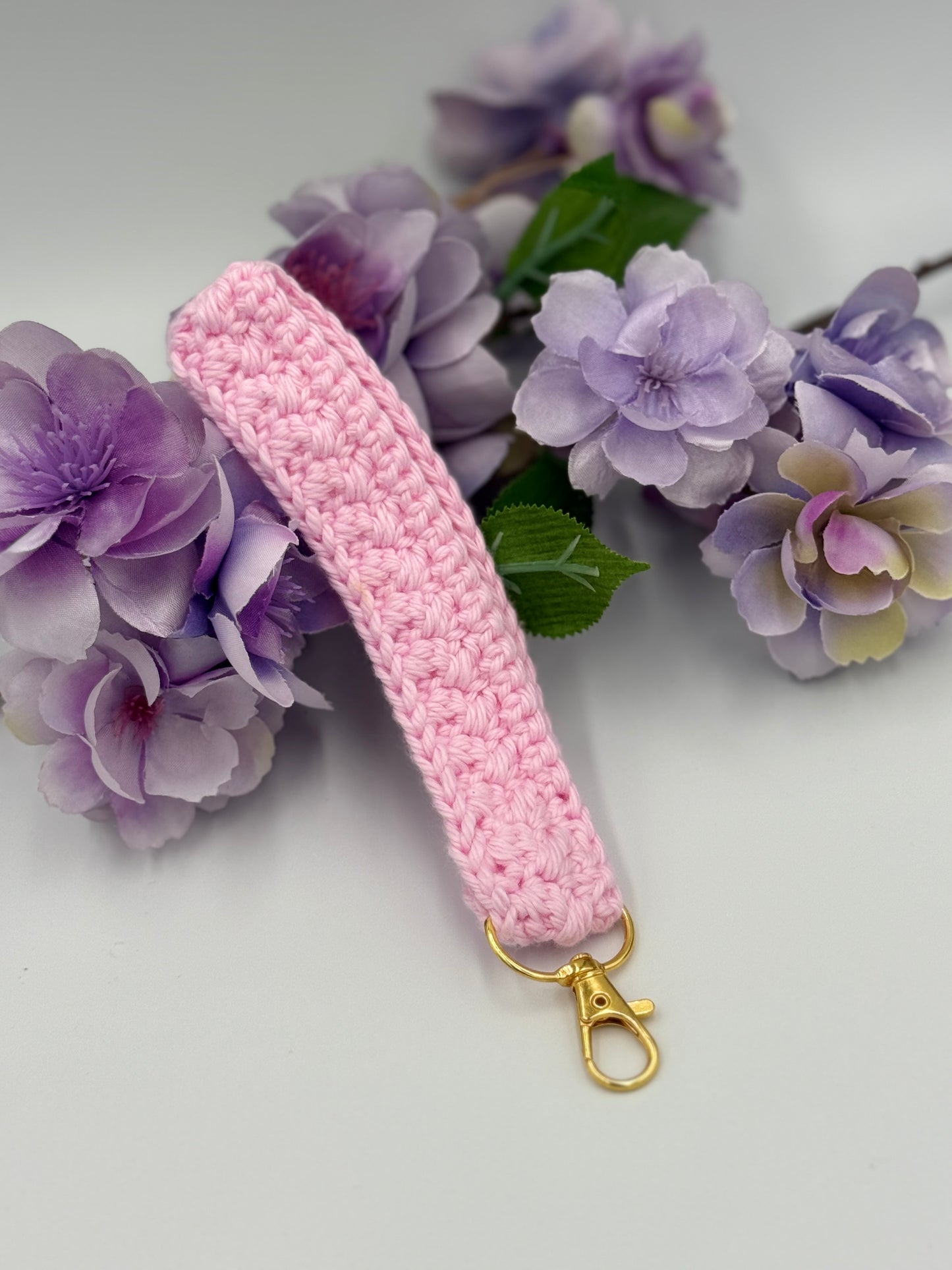 Pink Keychain Wristlet