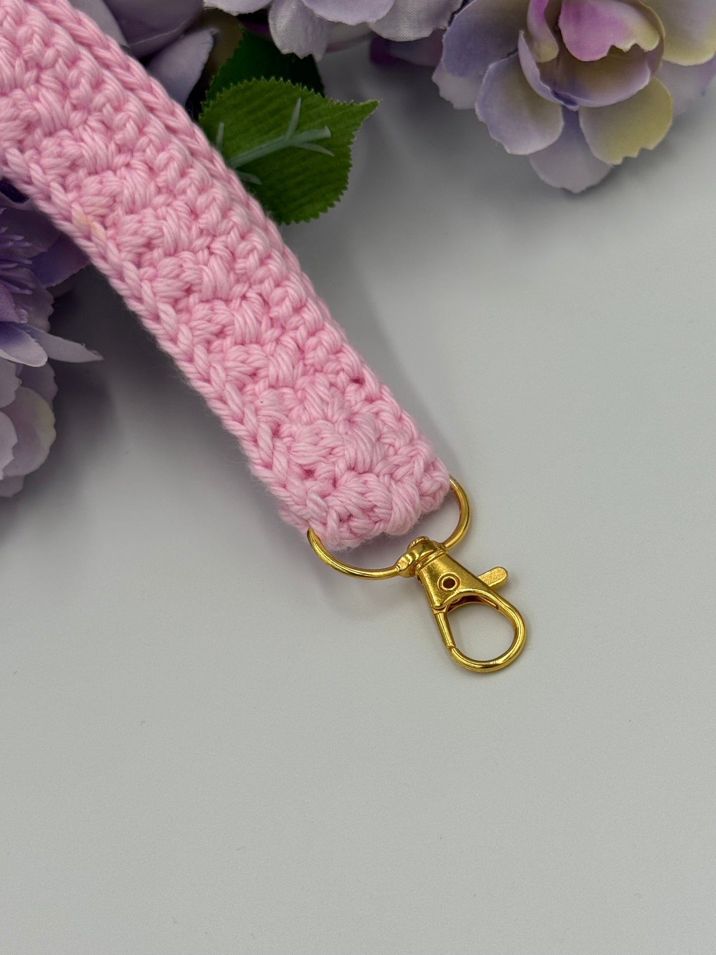 Pink Keychain Wristlet