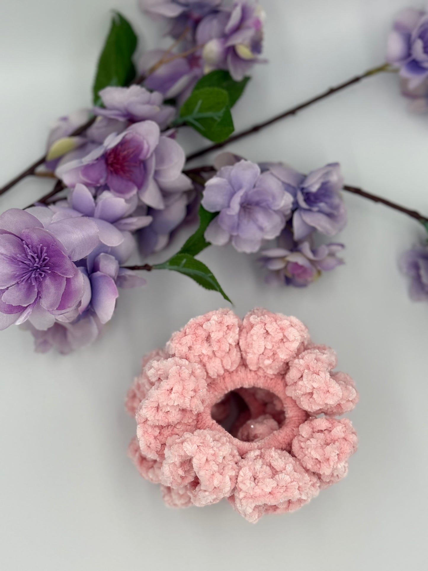 Soft Glow Sparkle Scrunchie