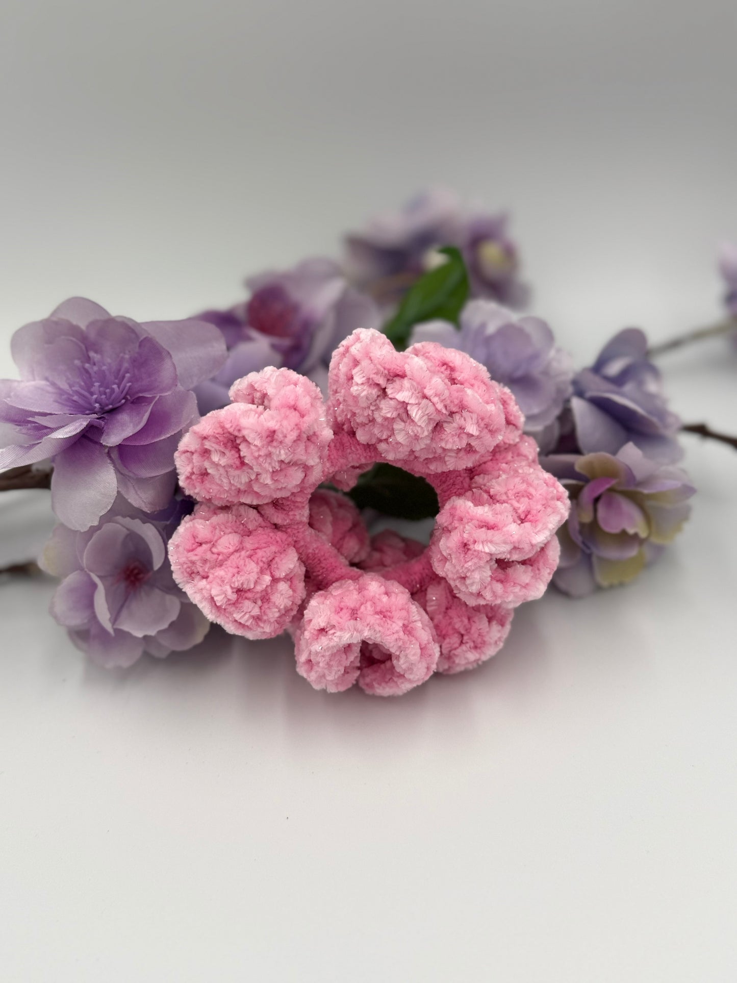 Hot Hot Pink Sparkle Scrunchie