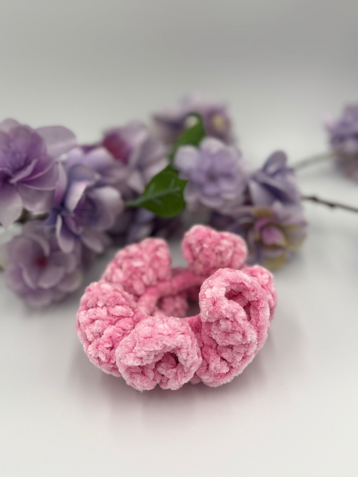 Hot Hot Pink Sparkle Scrunchie