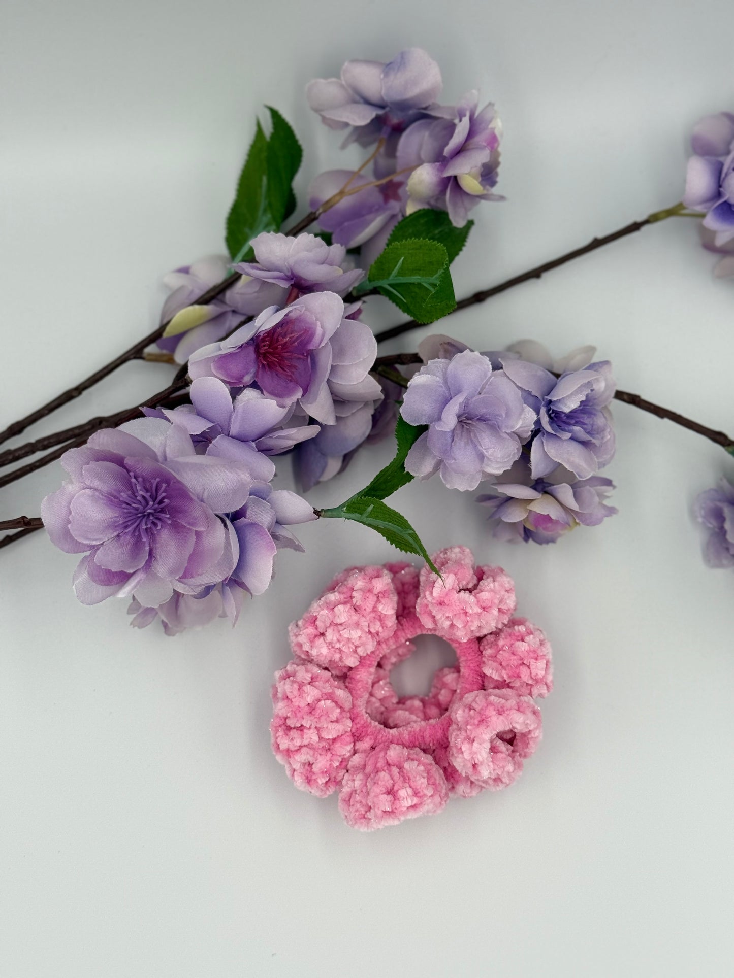Hot Hot Pink Sparkle Scrunchie