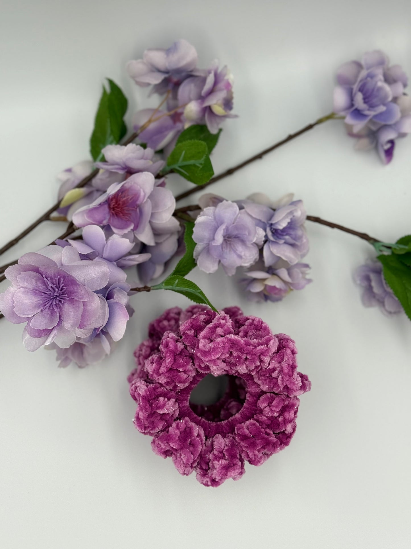 Electric Violet Sparkle Scrunchie