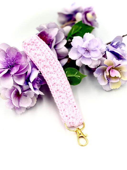 Pink Keychain Wristlet
