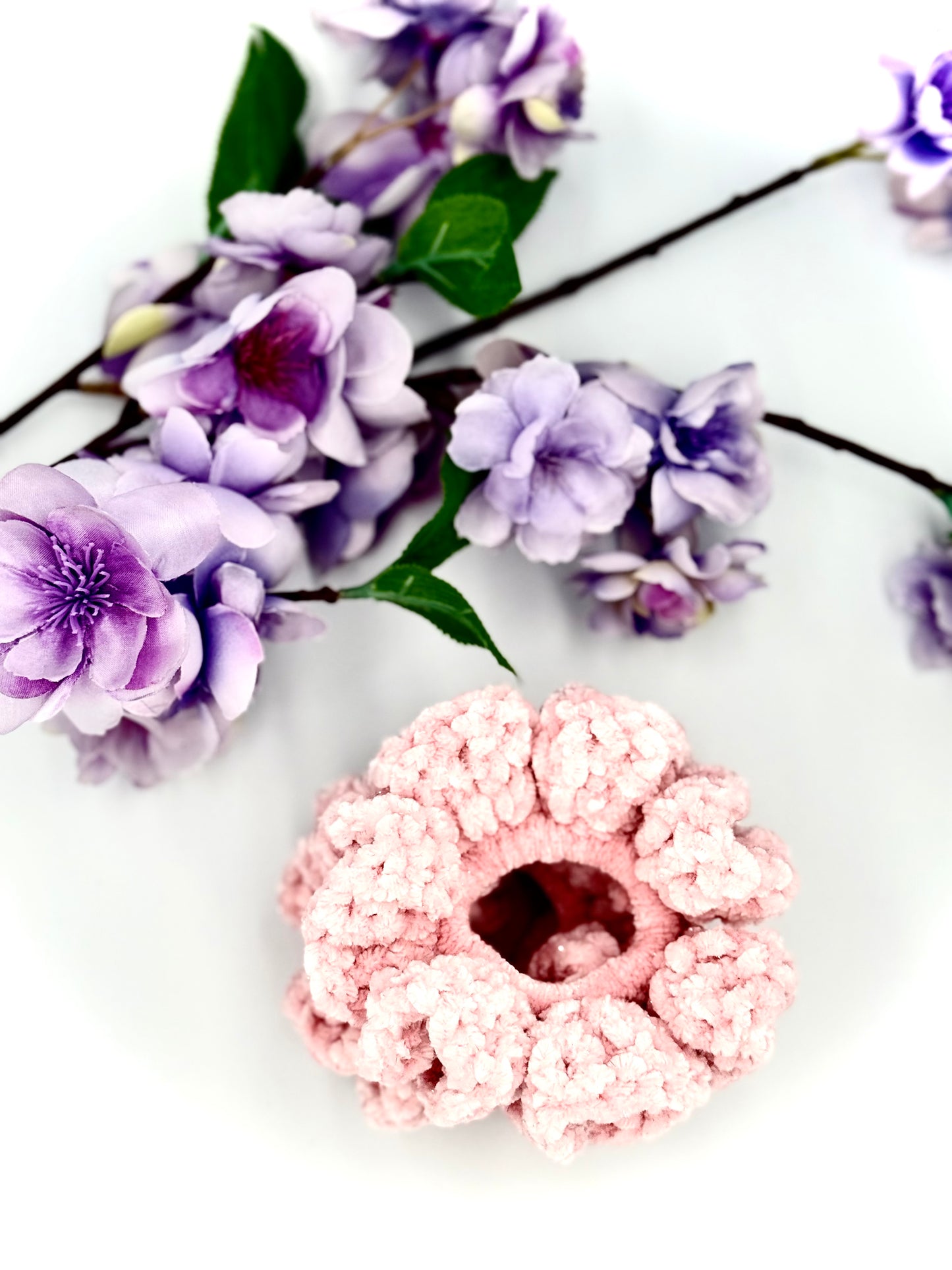 Soft Glow Sparkle Scrunchie