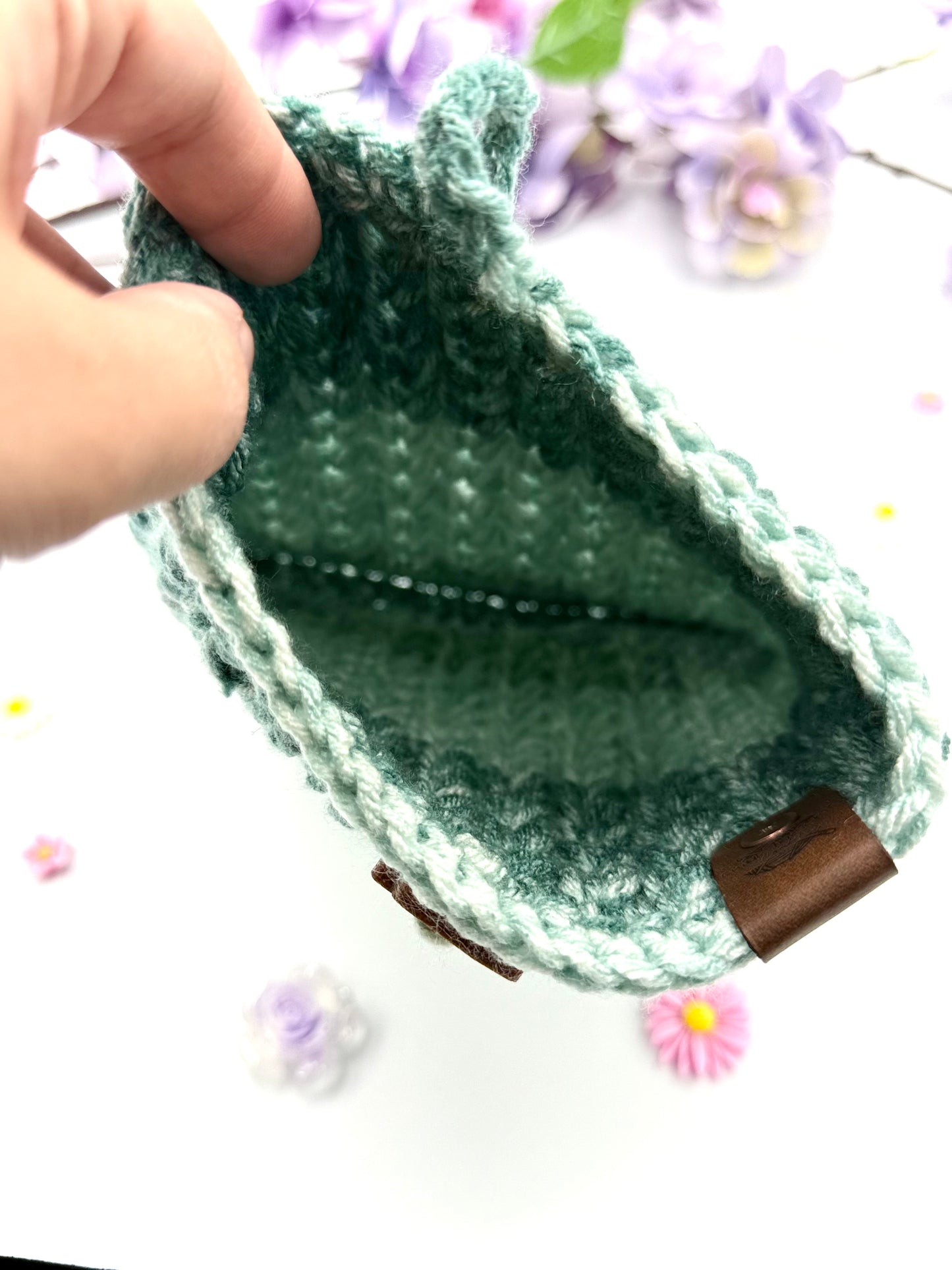 Teal Stripe Small Book Sleeve