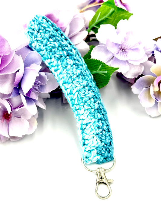 Teal Keychain Wristlet