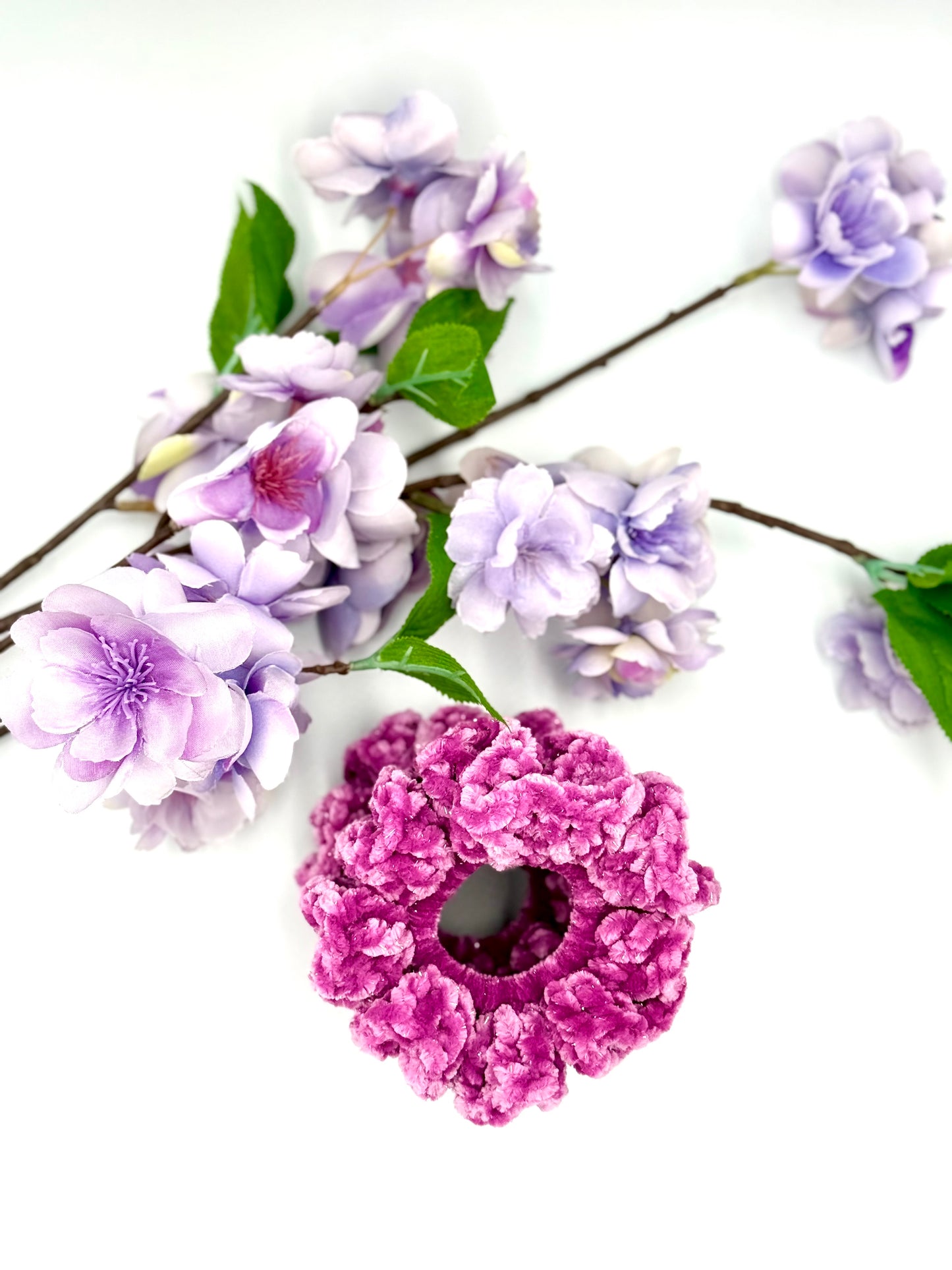 Electric Violet Sparkle Scrunchie