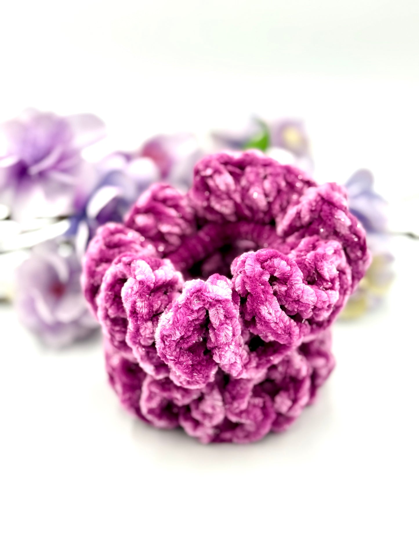 Electric Violet Sparkle Scrunchie