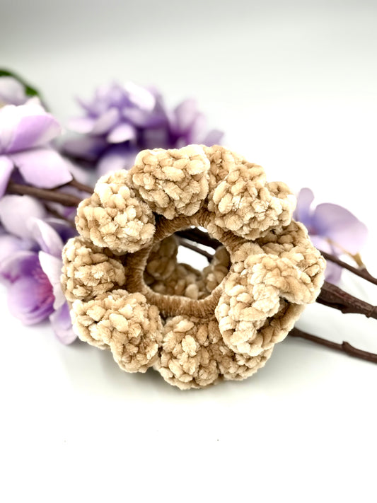 Frothy Fawn Scrunchie