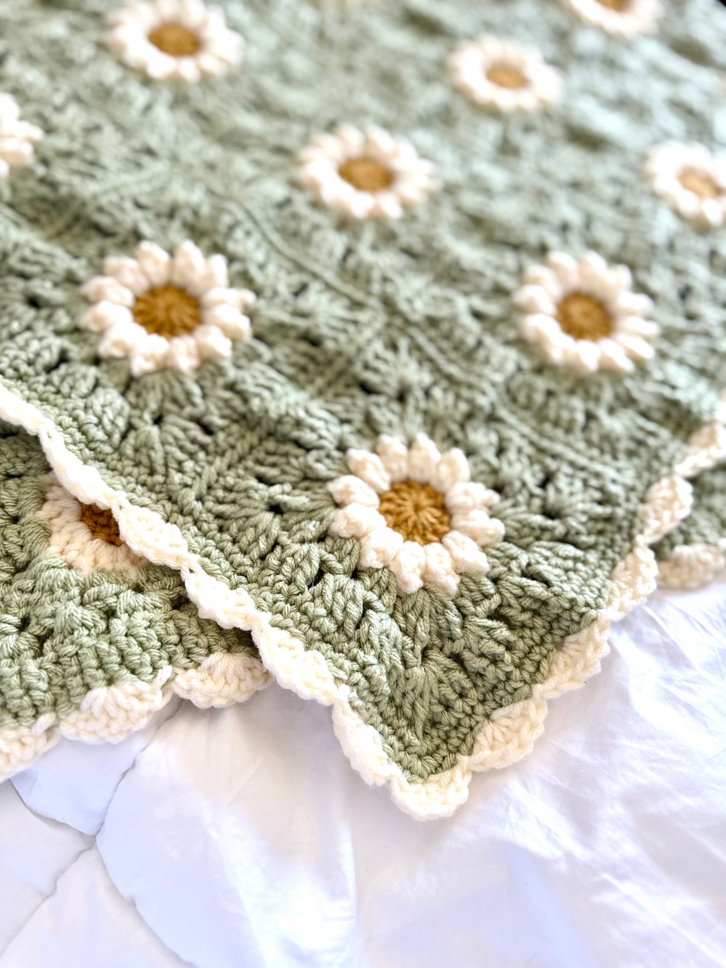Daisy Granny Square Blanket