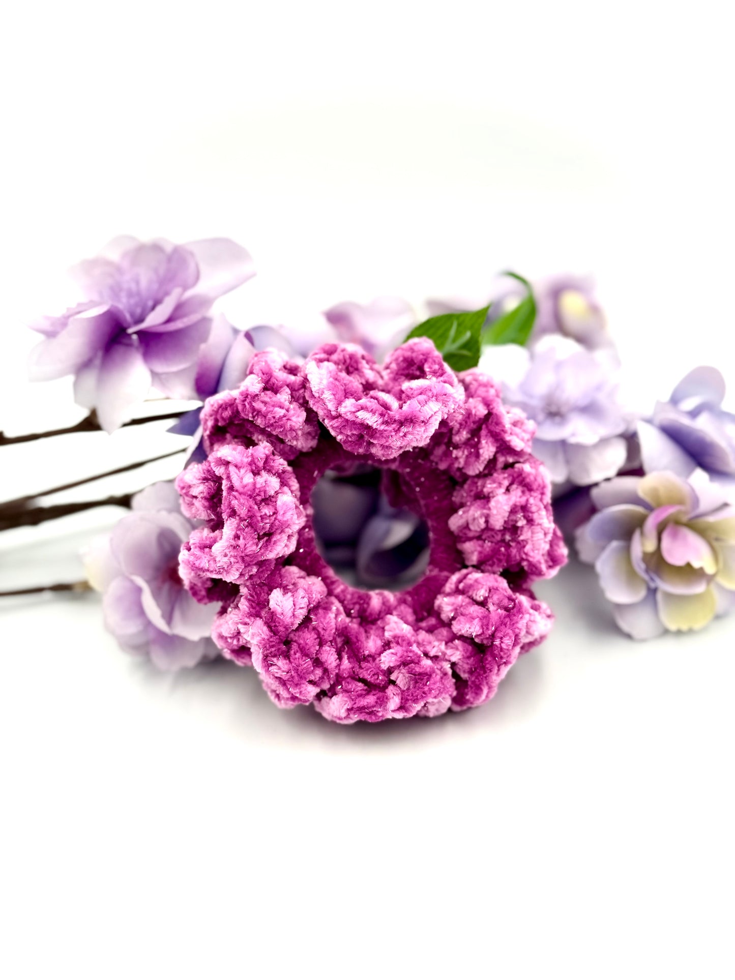 Electric Violet Sparkle Scrunchie