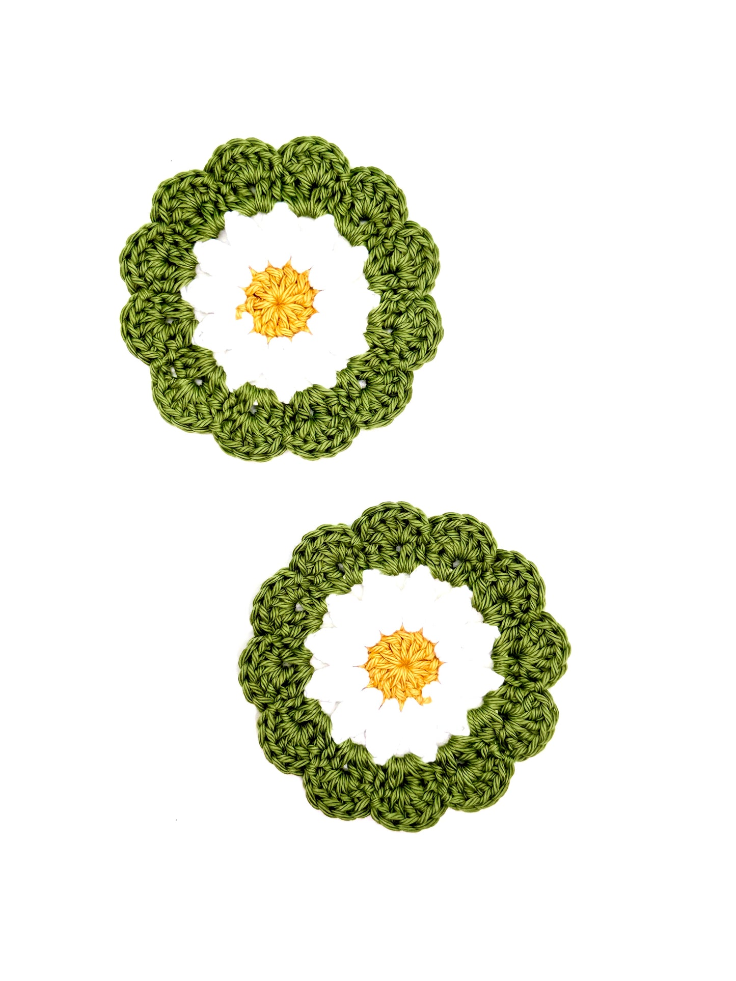 Sage Daisy Coaster Set