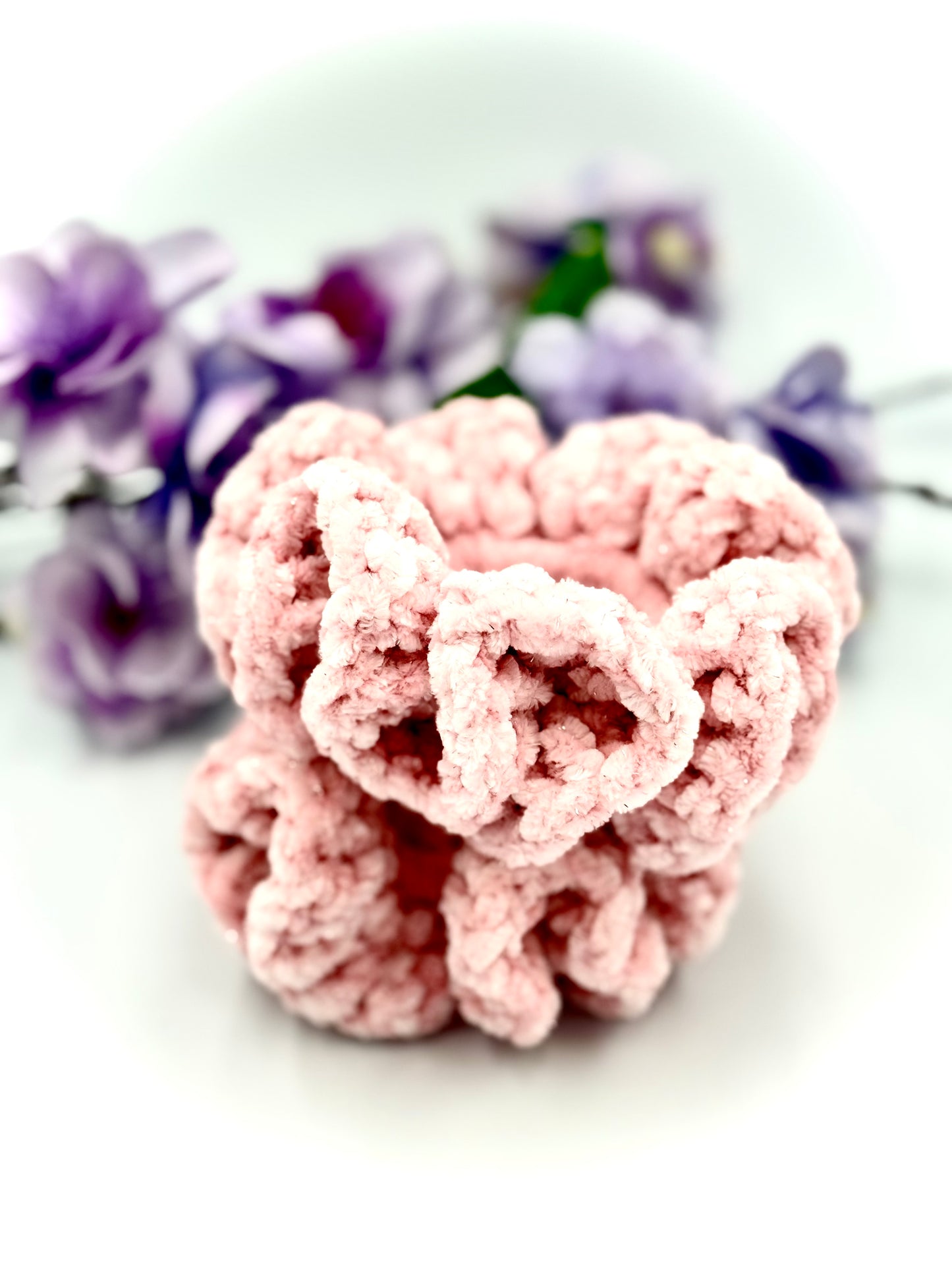 Soft Glow Sparkle Scrunchie