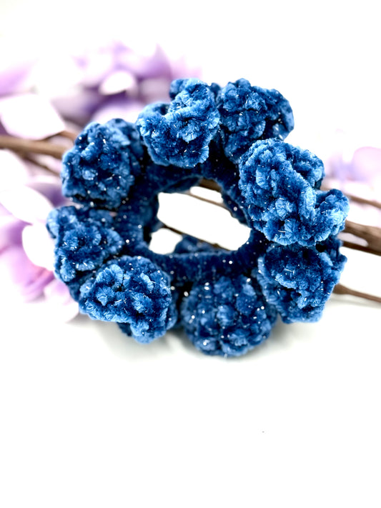 Regal Blue Sparkle Scrunchie