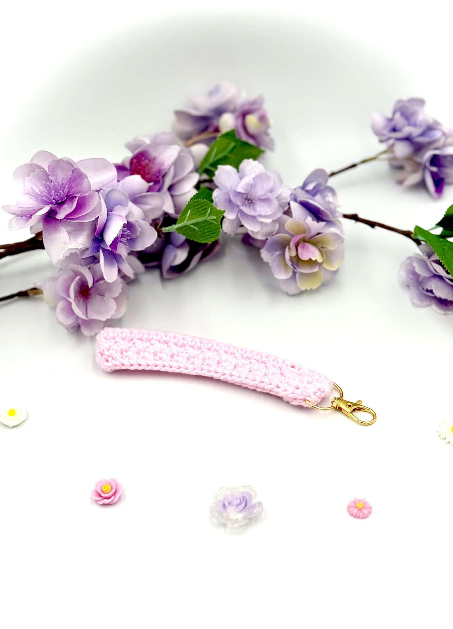 Pink Keychain Wristlet