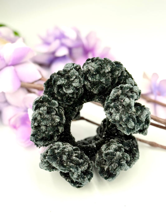 Licorice Sparkle Scrunchie