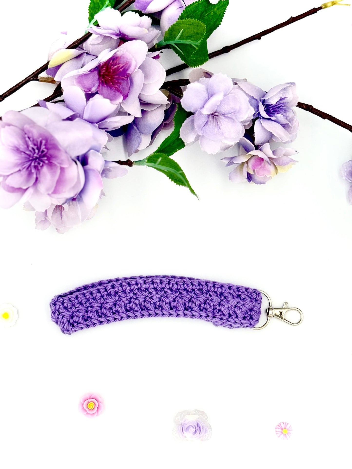 Amethyst Keychain Wristlet