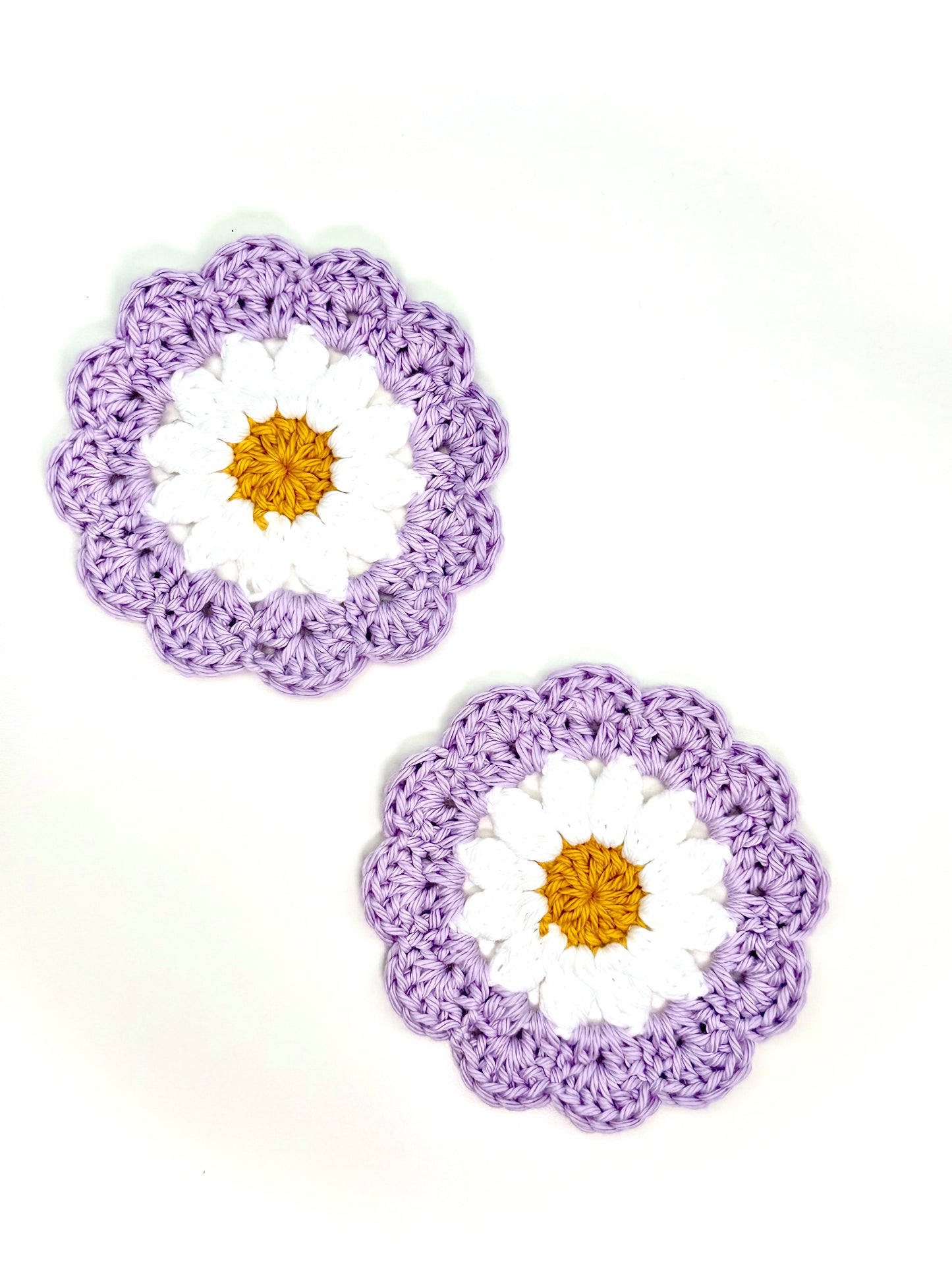 Orchid Daisy Coaster Set