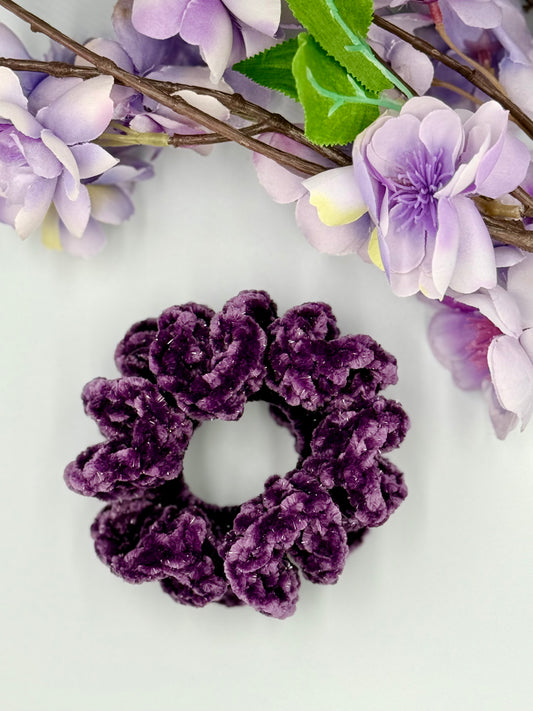 Plum Sparkle Scrunchie