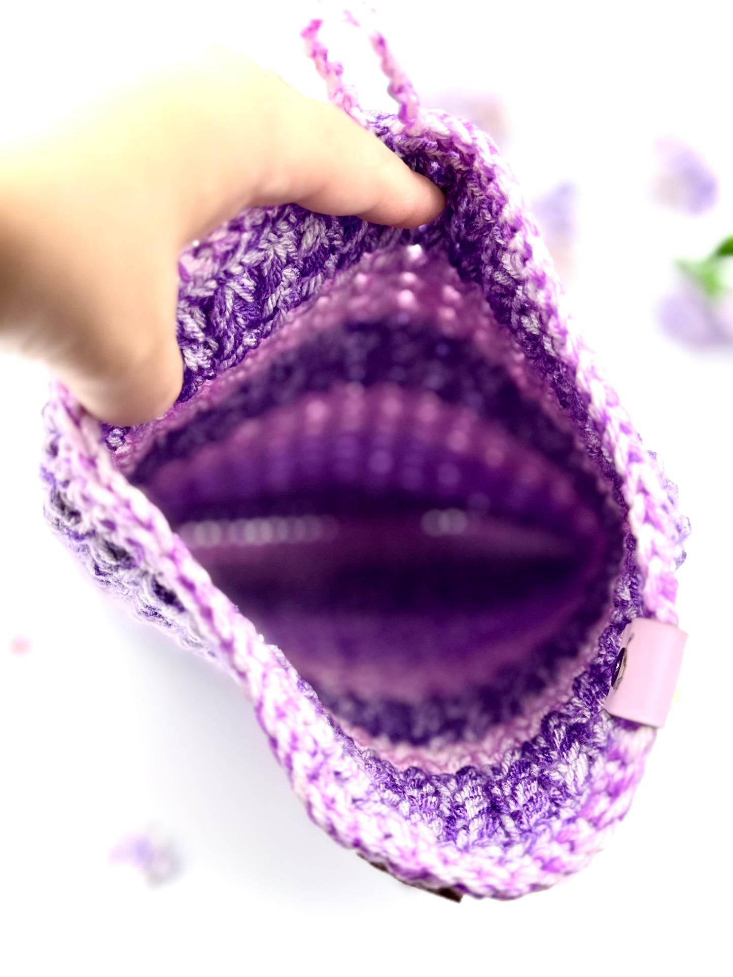 Violet Stripe Large Booksleeve