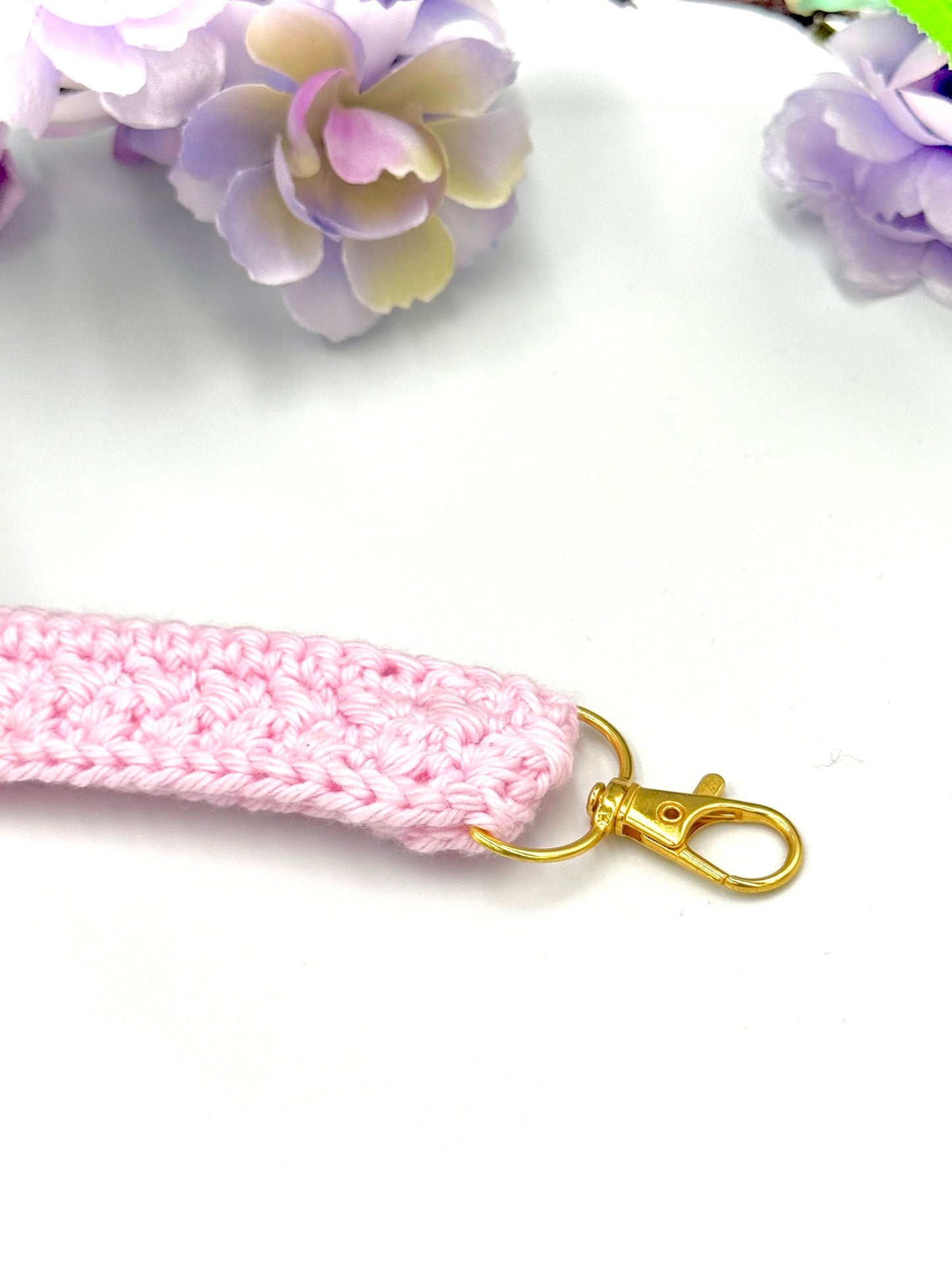 Pink Keychain Wristlet