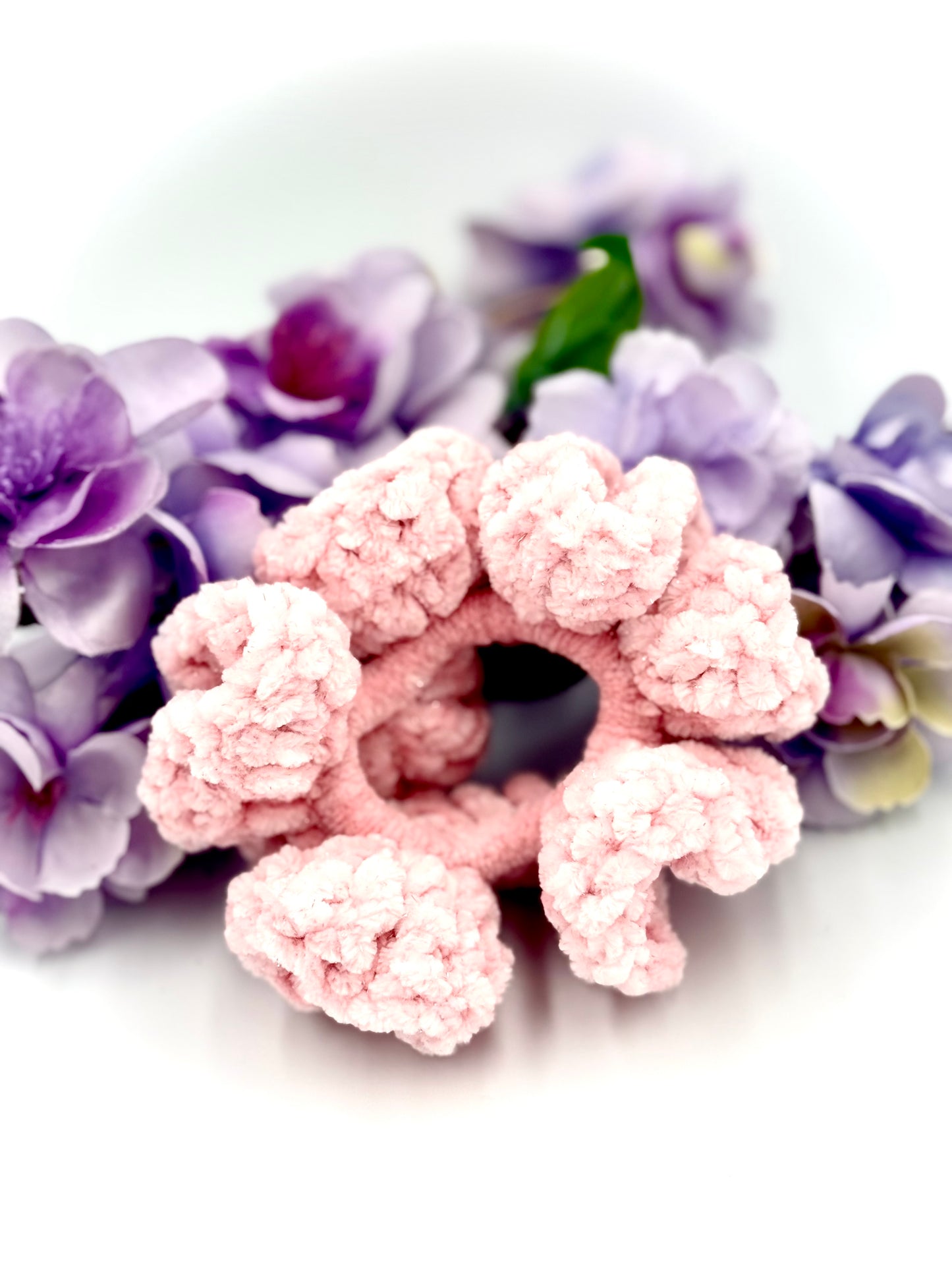 Soft Glow Sparkle Scrunchie