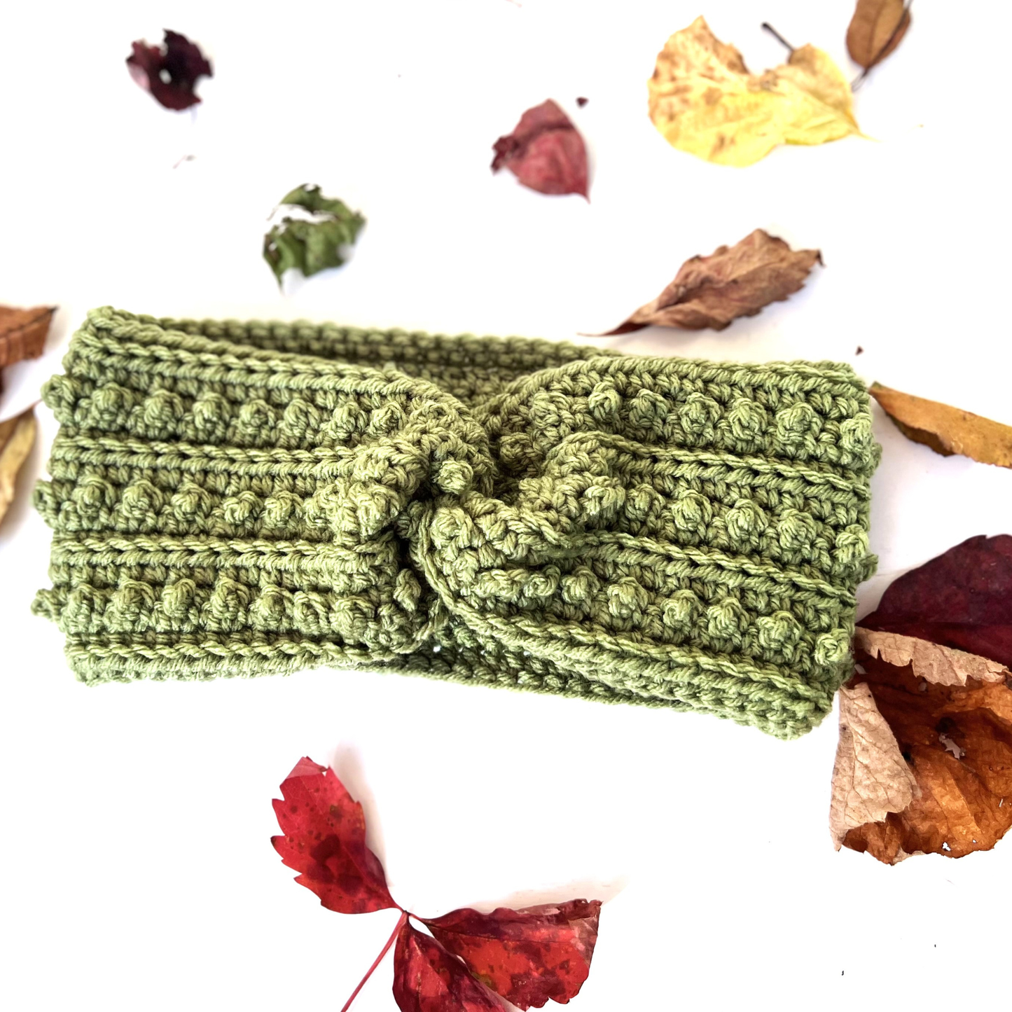 Light Sage Adult Picot Ear Warmer