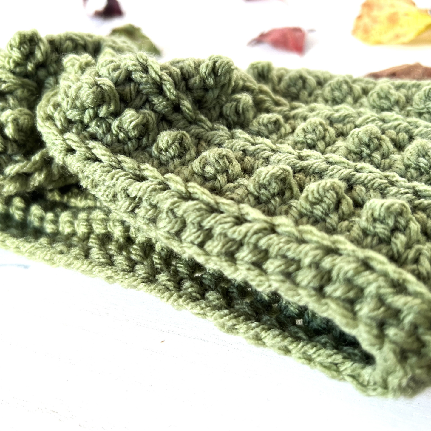 Light Sage Adult Picot Ear Warmer