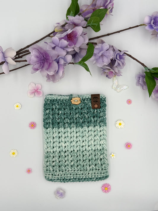 Teal Stripe Small Book Sleeve