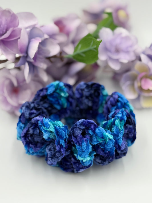 Blue Brilliance Scrunchie