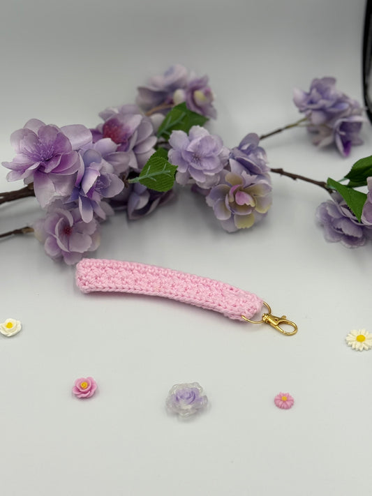 Pink Keychain Wristlet