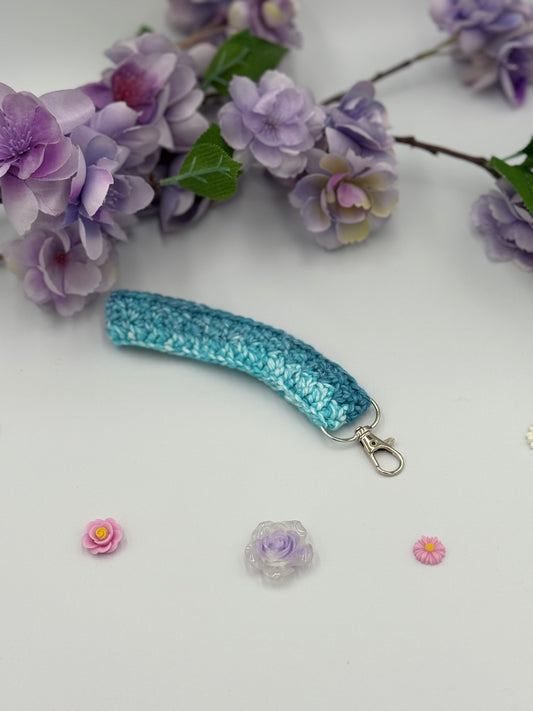 Teal Keychain Wristlet