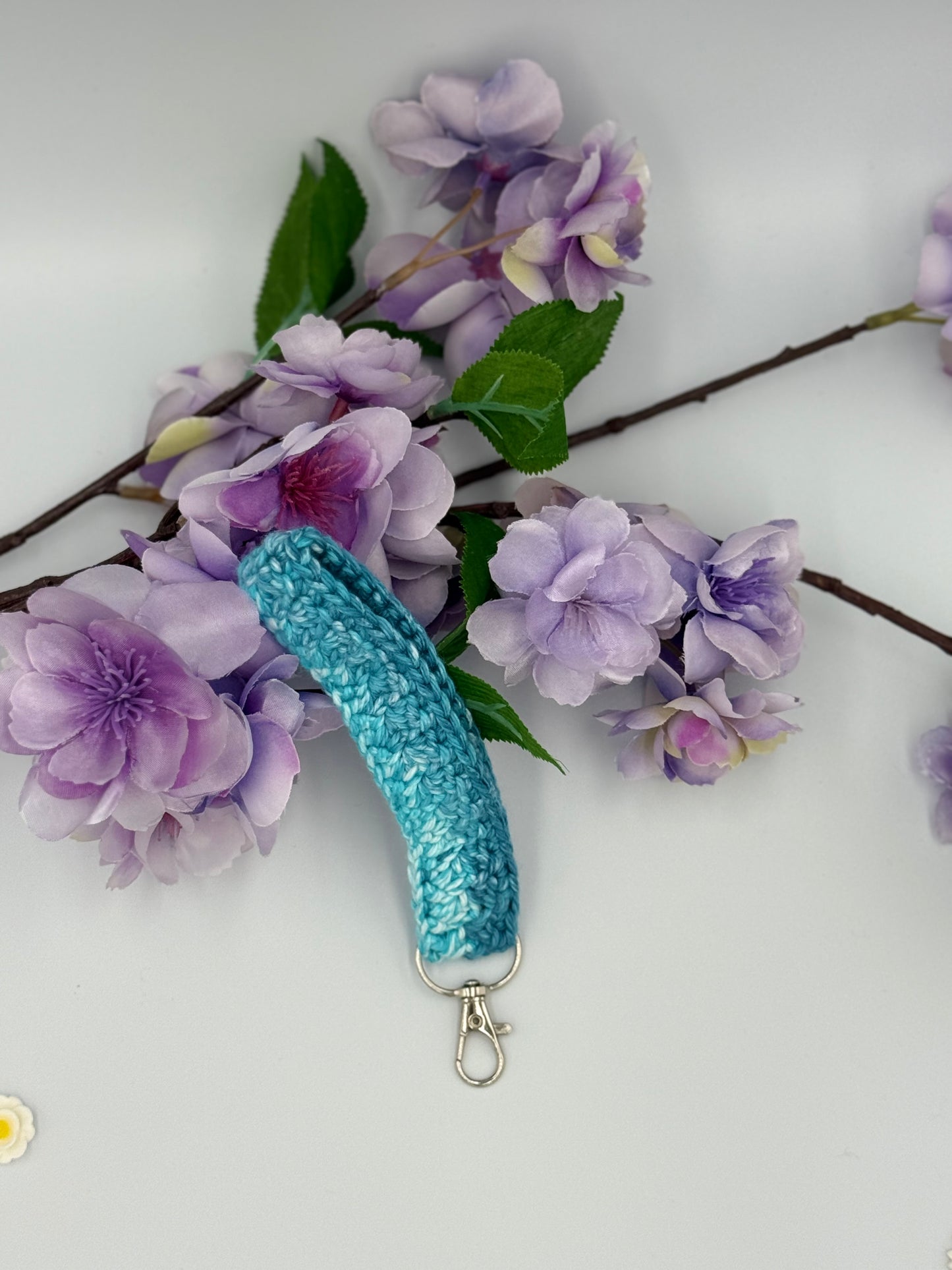 Teal Keychain Wristlet
