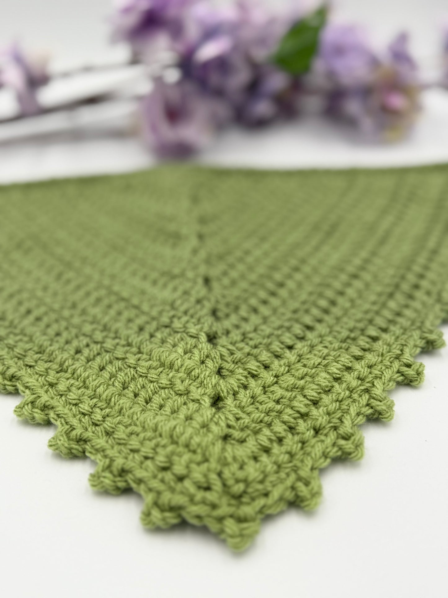 DISCONTINUED Light Sage Picot Bandana