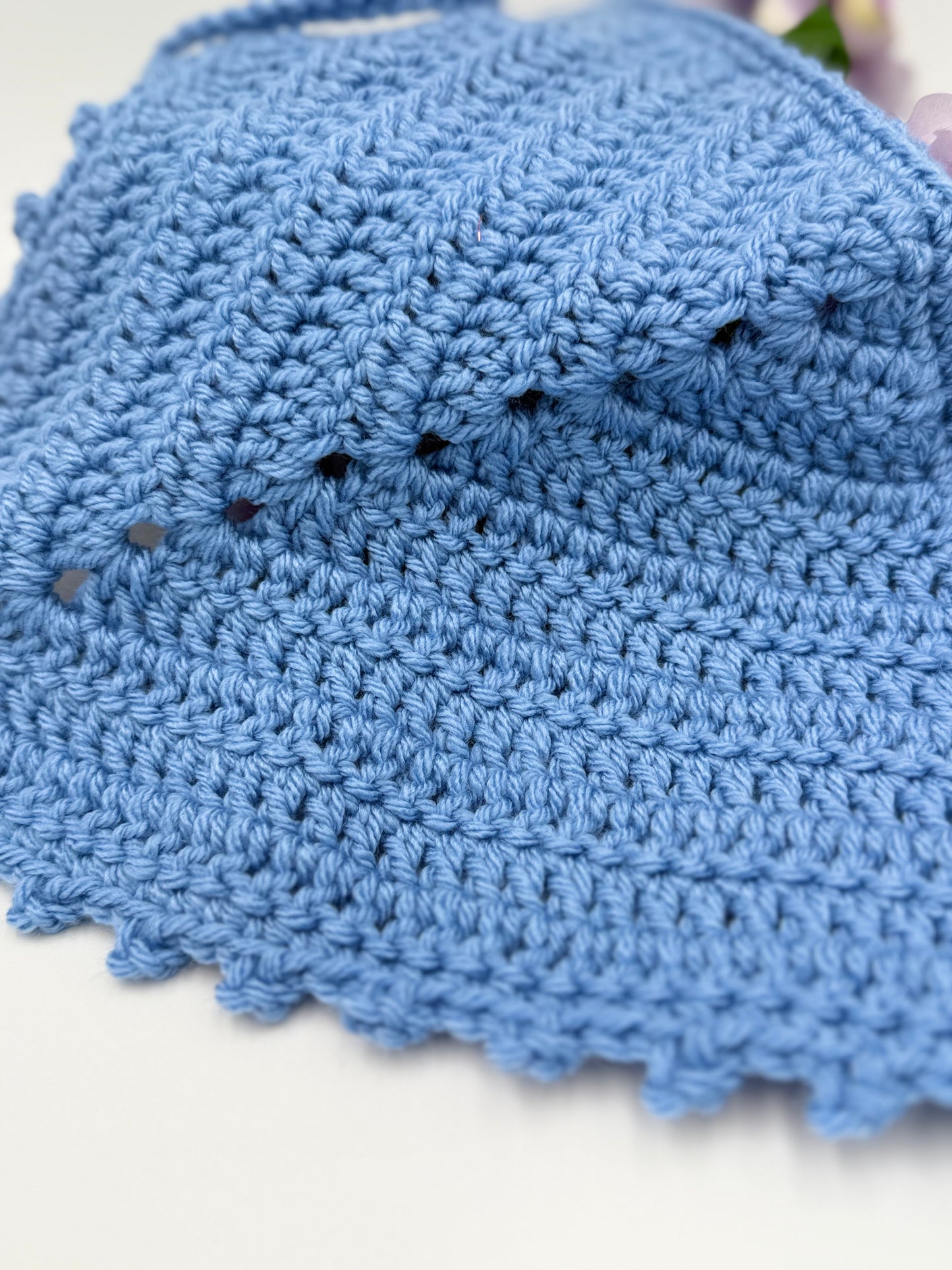 DISCONTINUED Medium Blue Picot Bandana