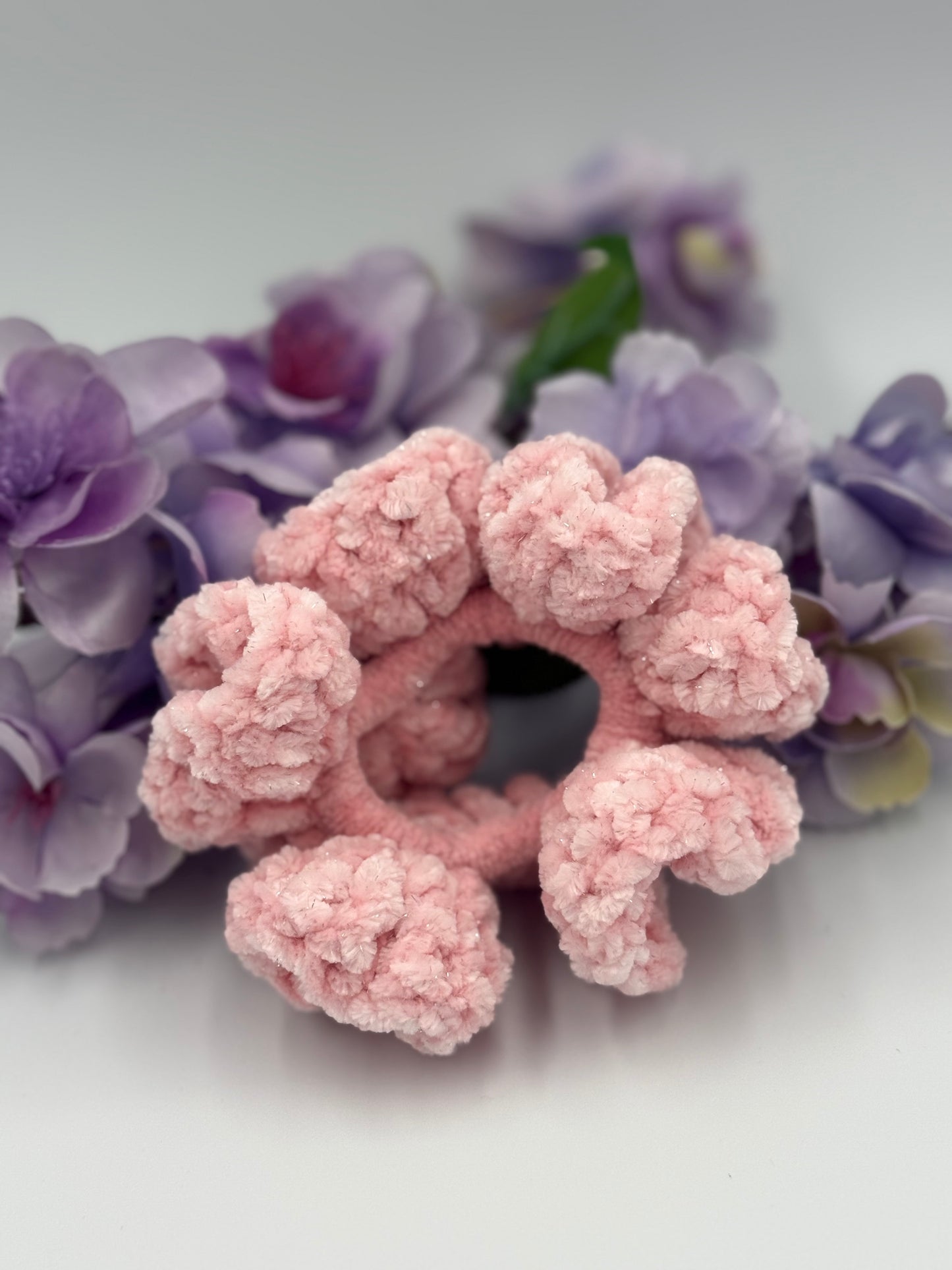 Soft Glow Sparkle Scrunchie