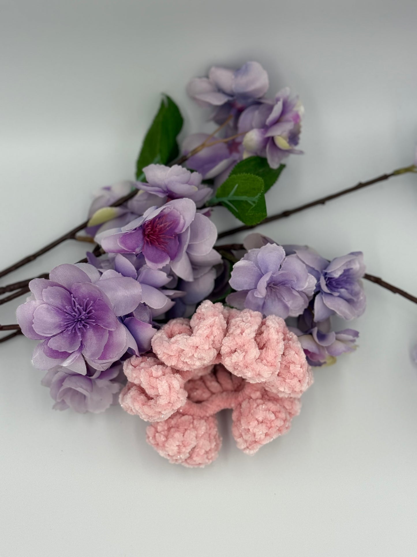 Soft Glow Sparkle Scrunchie