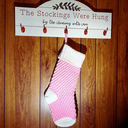 Pink Large Christmas Stocking
